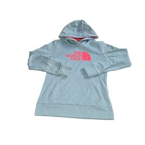 The North Face Womens M Hoodie Kangaroo Pocket Teal Coral